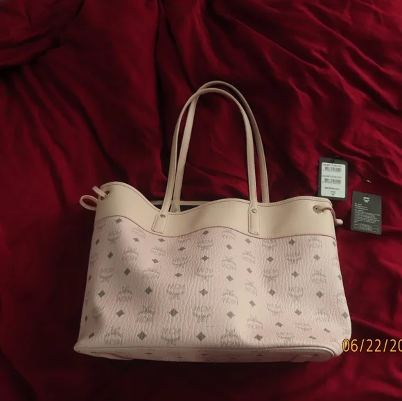 MCM Pink Tote Bag with Structured Design - Picture 1 of 9